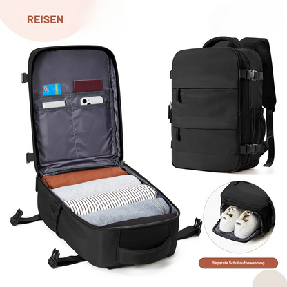 ✅ FLCC Kabinenrucksack 40x20x25 cm – Perfekt für Ryanair & Co.