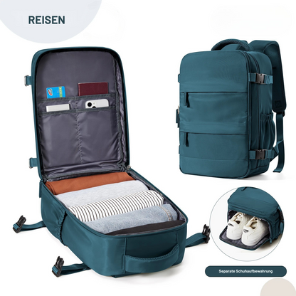 ✅ FLCC Kabinenrucksack 40x20x25 cm – Perfekt für Ryanair & Co.